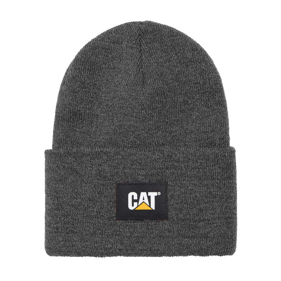 męska czapka z mankietem cat label